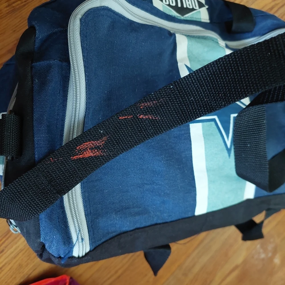 Vintage NFL Dallas Cowboys Blue Duffel Bag Football (Bag C)